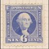 6c blue Washington re-issue single