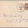 2c brown Post Horse & Carrier on cover