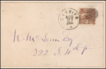 2c brown Post Horse & Carrier on cover