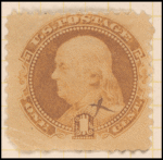 1c buff Franklin specimen single