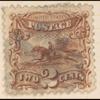 2c brown Post Horse & Rider single