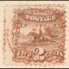 2c brown Post Horse & Rider with G. Grill single