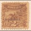 2c brown Post Horse & Rider Specimen single