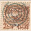 2c brown Post Horse & Rider with G. Grill single