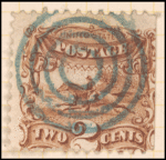 2c brown Post Horse & Rider with G. Grill single