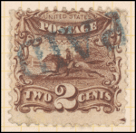 2c brown Post Horse & Rider with G. Grill single