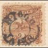 2c brown Post Horse & Rider with G. Grill single