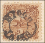 2c brown Post Horse & Rider with G. Grill single