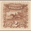 2c brown Post Horse & Rider with G. Grill single