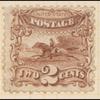 2c brown Post Horse & Rider single