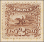 2c brown Post Horse & Rider single