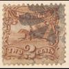 2c brown Post Horse & Rider with G. Grill single