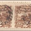2c brown Post Horse & Rider with G. Grill pair