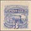 3c ultramarine Locomotive with G grill Specimen single
