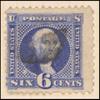 6c ultramarine Washington with G. Grill
