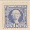 6c ultramarine Washington with G. Grill