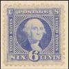 6c ultramarine Washington with G. Grill single