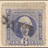 6c ultramarine Washington with G. Grill single