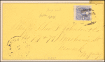 3c ultramarine Locomotive with G. Grill on cover