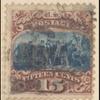 15c brown & blue Landing of Columbus Type I single