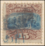 15c brown & blue Landing of Columbus Type I single