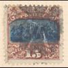 15c brown & blue Landing of Columbus Type II with G Grill