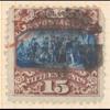 15c brown & blue Landing of Columbus Type II with G. Grill
