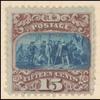 15c brown & blue Landing of Columbus Type I single