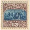 15c brown & blue Landing of Columbus Type I single