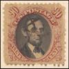 90c carmine & black Lincoln with G. Grill 'specimen'