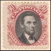 90c carmine & black Lincoln with G. Grill single