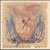 30c ultramarine & carmine Shield, Eagle & Flags Specimen single