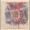 30c ultramarine & carmine Shield, Eagle & Flags with G. Grill single