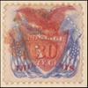 30c ultramarine & carmine Shield, Eagle & Flags with G. Grill