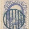1c ultramarine Franklin single