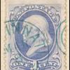 1c ultramarine Franklin single