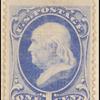 1c ultramarine Franklin single