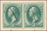 3c green Washington pair