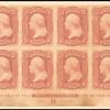 3c rose Washington imperforate block of 12