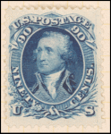 90c blue Washington reprint single