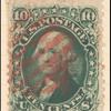 10c yellow green Washington single
