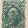 10c yellow green Washington single