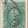 10c yellow green Washington single