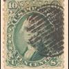10c yellow green Washington single
