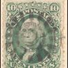 10c yellow green Washington single