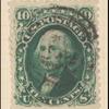10c dark green Washington single
