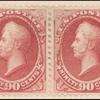 90c rose carmine Perry pair