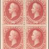 90c rose carmine Perry block of four