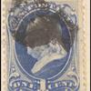 1c ultramarine Franklin single