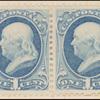 1c ultramarine Franklin pair